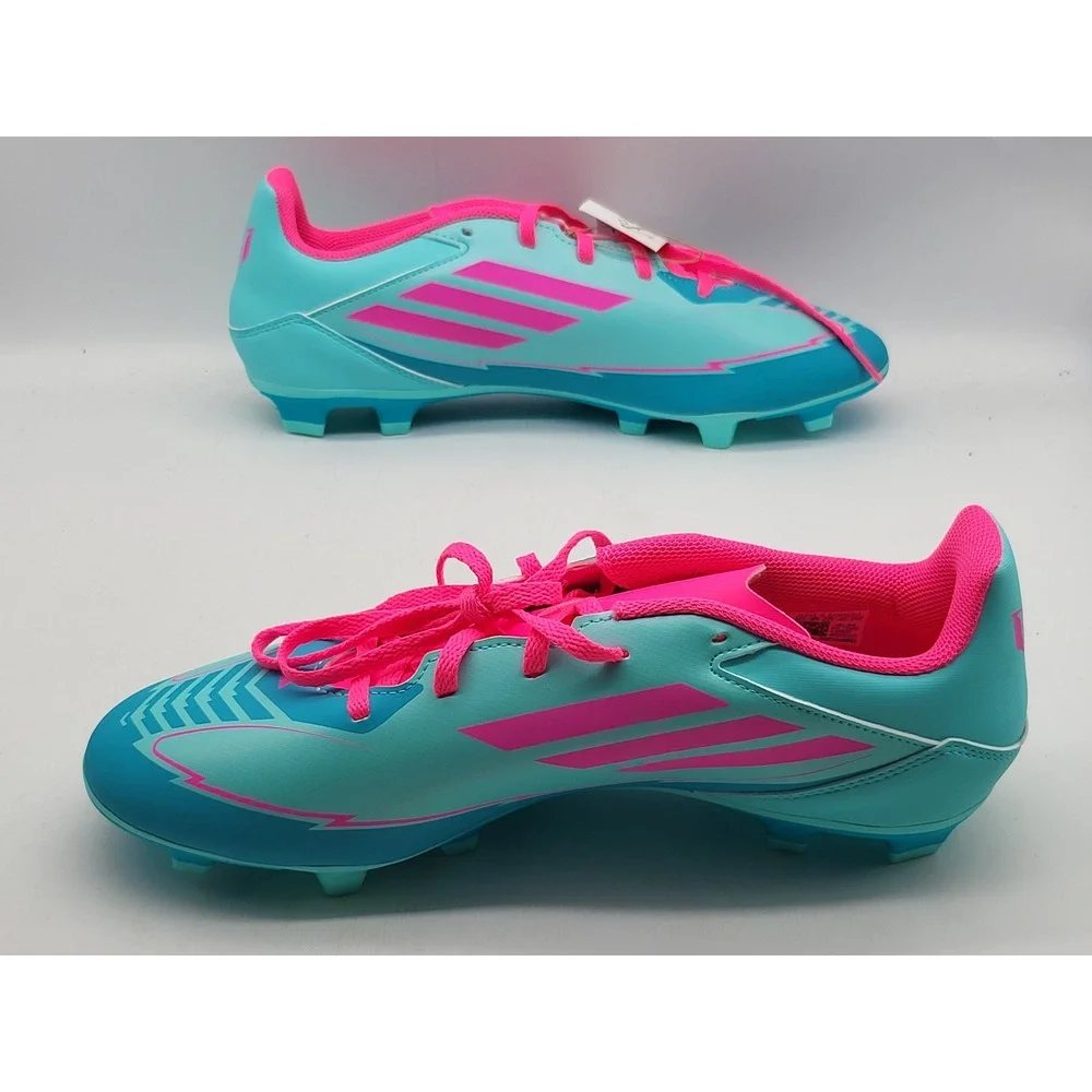 Adidas F50 Club Messi Firm FG/MG Mens‎ 10.5 Cyan Aqua Pink Soccer Cleats IH0929
